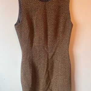 Isabel Ardee Brown Tweed Sheath Dress - Women's